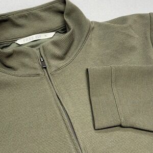 Free Fly Waffle Quarter Zip Pullover Mens XL Olive Green Sweater Winter Outdoor